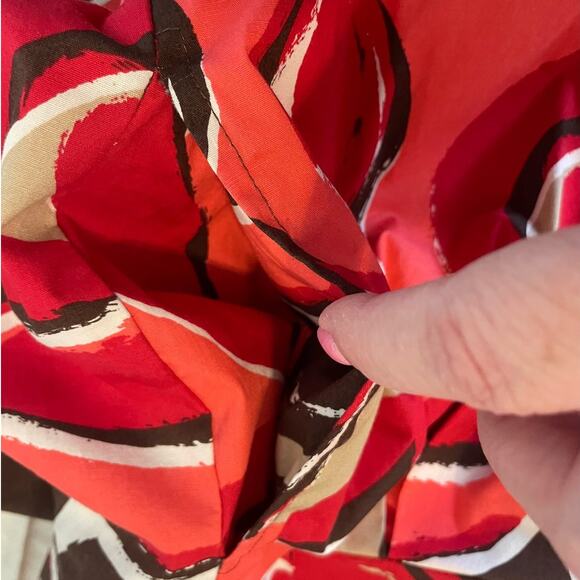 Cato Women Dress 16 Multicolor Abstract Print Smock Back Retro Style Rockabilly - Picture 9 of 16